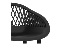Taburetes de cocina 2 unidades negro