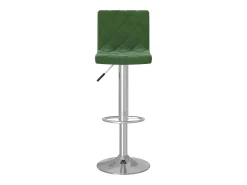 Taburetes de cocina 2 unidades terciopelo verde oscuro