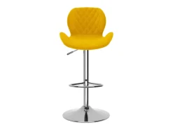 Taburetes de cocina 2 unidades terciopelo amarillo mostaza