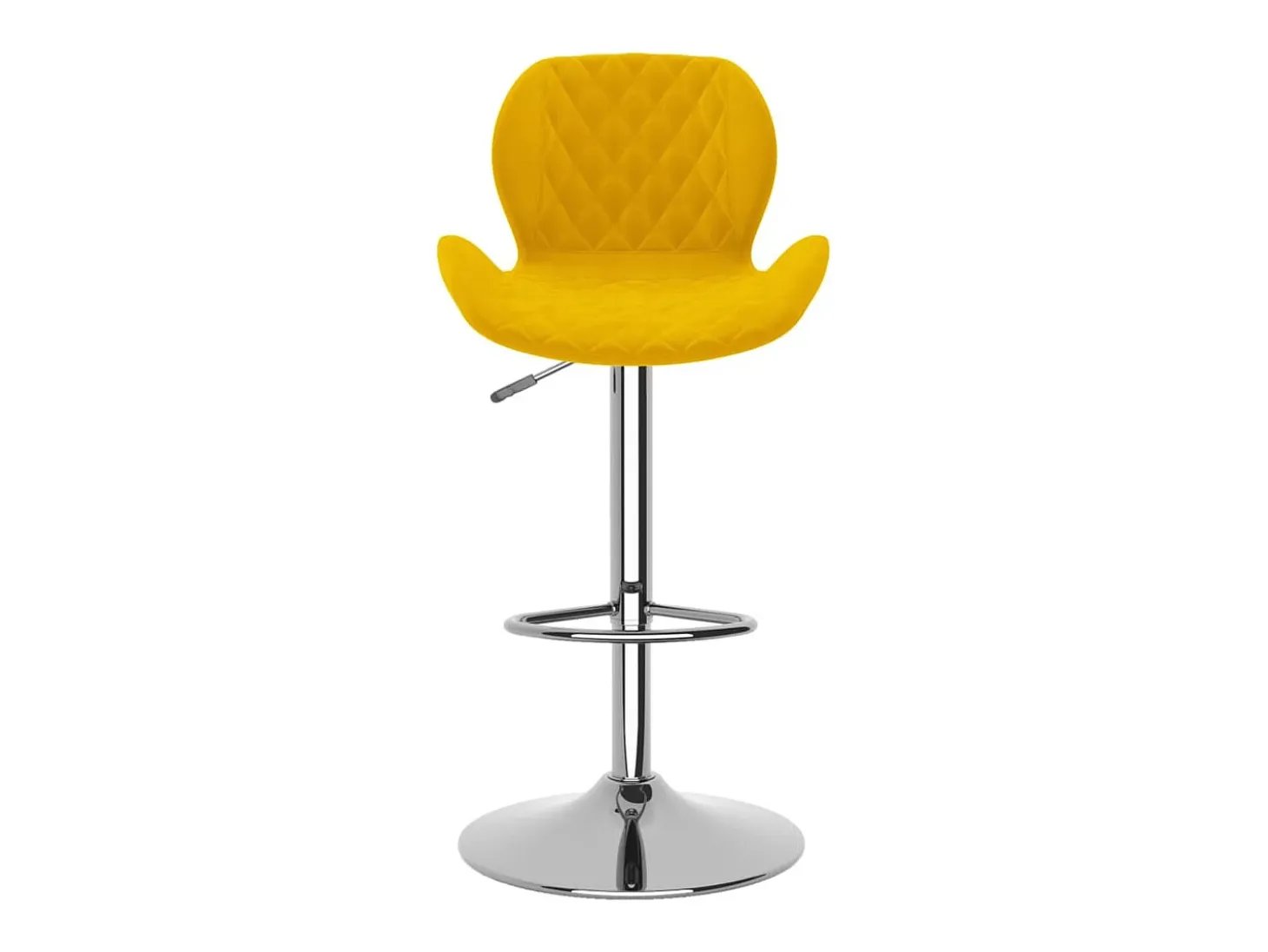 Taburetes de cocina 2 unidades terciopelo amarillo mostaza
