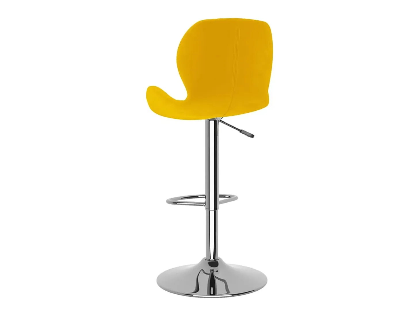 Taburetes de cocina 2 unidades terciopelo amarillo mostaza