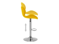 Taburetes de cocina 2 unidades terciopelo amarillo mostaza