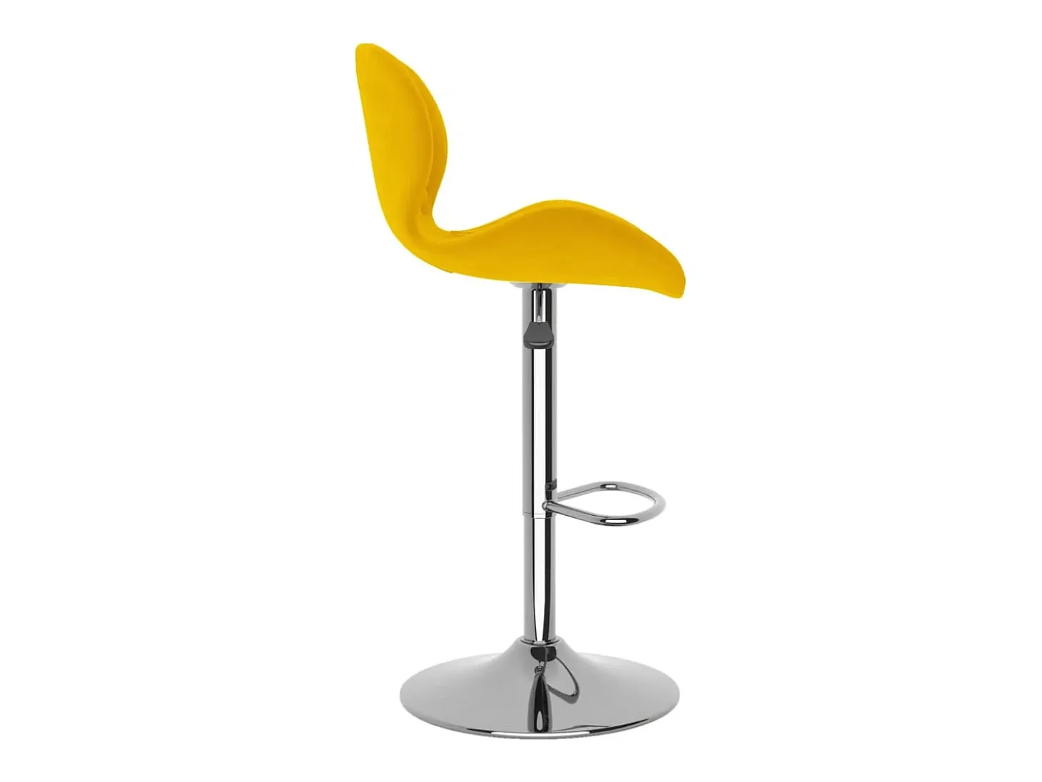Taburetes de cocina 2 unidades terciopelo amarillo mostaza