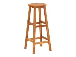 Taburetes de cocina 6 unidades madera maciza de acacia