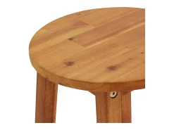 Taburetes de cocina 6 unidades madera maciza de acacia
