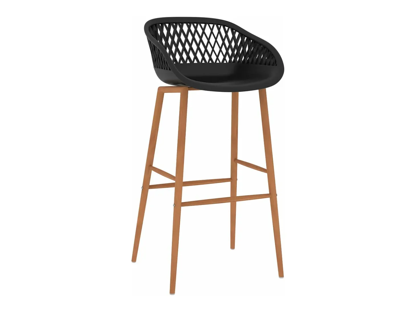 Taburetes de cocina 4 unidades negro