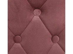 Taburetes de cocina 2 unidades terciopelo rosa