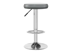 Taburetes de cocina 2 unidades cuero sintético gris