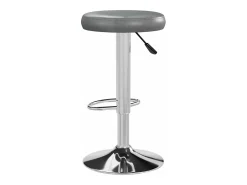 Taburetes de cocina 2 unidades cuero sintético gris