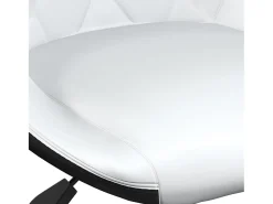 Taburetes de cocina 2 unidades cuero sintético negro y blanco