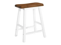 Taburetes de cocina 2 unidades madera maciza