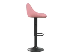 Taburetes de cocina 2 unidades terciopelo rosa