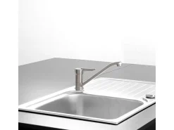 Tango Plus grifo mezclador para fregadero acabado acero inoxidable Essebagno