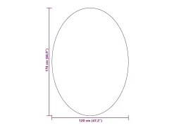 Tapiz Antracita 120 x 170 cm Poliéster