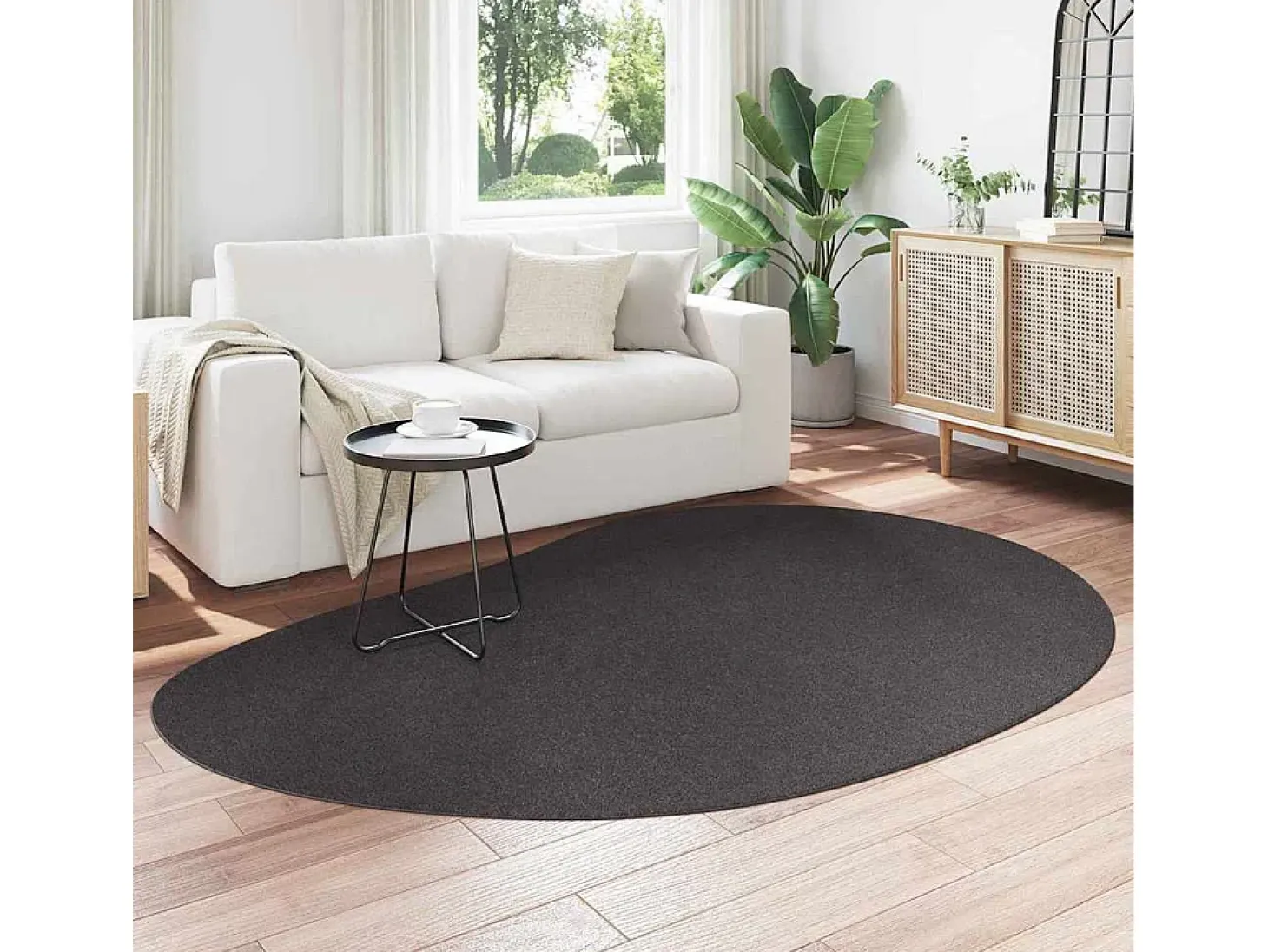 Tapiz Antracita 160 x 230 cm Poliéster