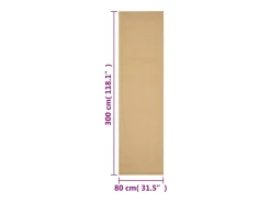 Tapiz de sisal natural 80x300 cm