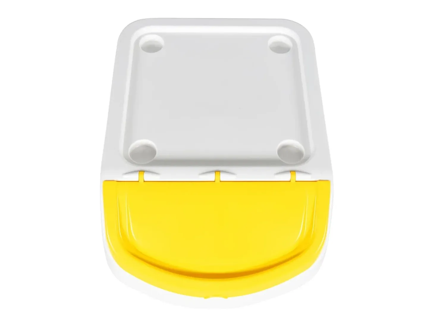 Tarrant Cubos de basura apilables con tapa 3 uds PP blanco 120 L