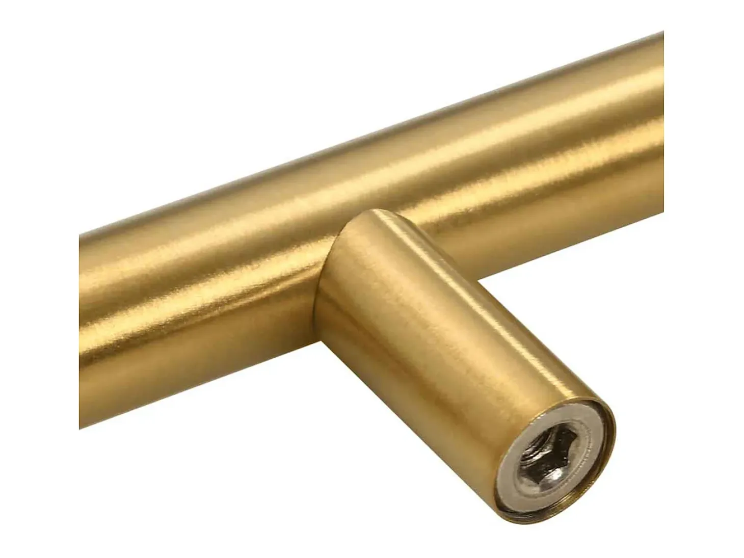 Tiradores para armarios 5 uds acero inoxidable dorado 192 mm
