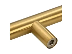 Tiradores para armarios 5 uds acero inoxidable dorado 192 mm