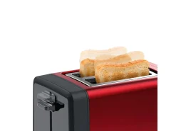Tostador Bosch TAT4P424 820W 2 ranuras acero inox rojo 19,5x30x17 cm