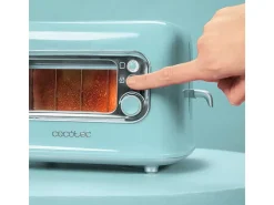 Tostador Cecotec RetroVision 700W diseño retro con ventana azul