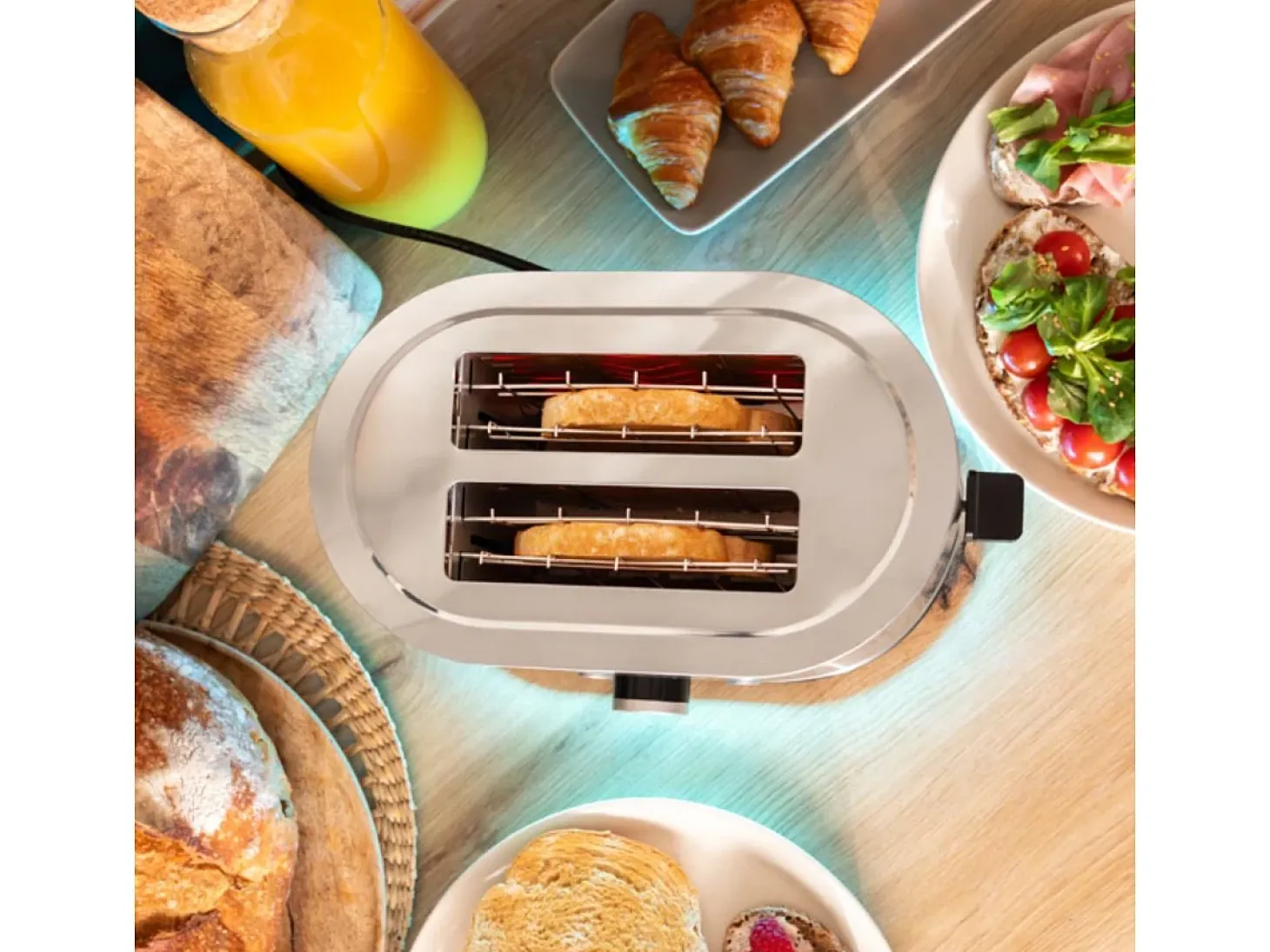 Tostador Cecotec Shine&Toast Double 850W 2 ranuras + aviso luminoso gris