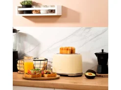 Tostador Cecotec Toast&Taste 1000 Retro Double 980W diseño retro beige