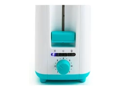 Tostador Gallery Dcook 800W ranura larga 3 funciones 7 posiciones de tostado blanco/azul