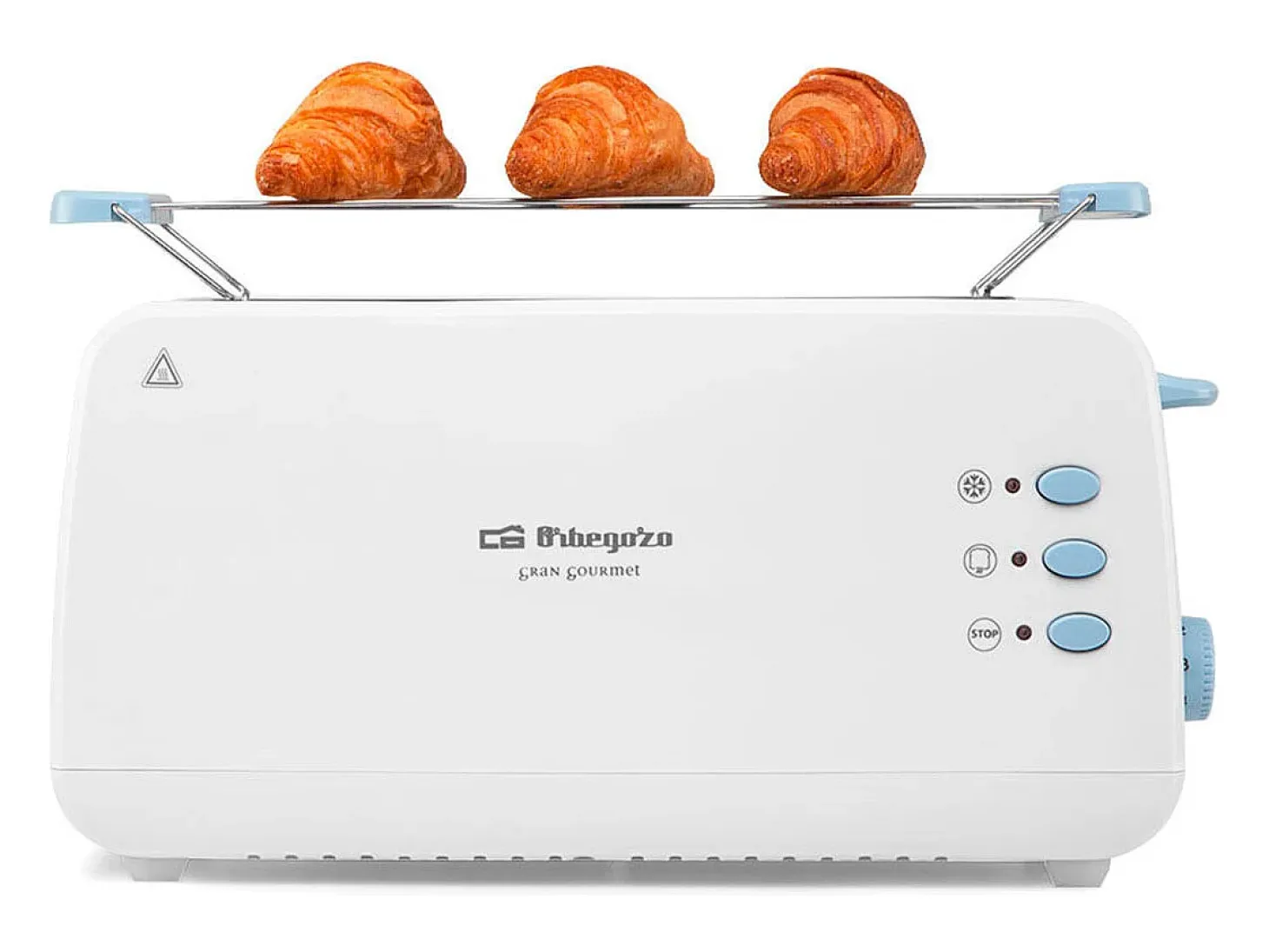 Tostador Orbegozo TO 4012 850W ranura extra ancha blanco