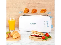 Tostador Orbegozo TO 4012 850W ranura extra ancha blanco