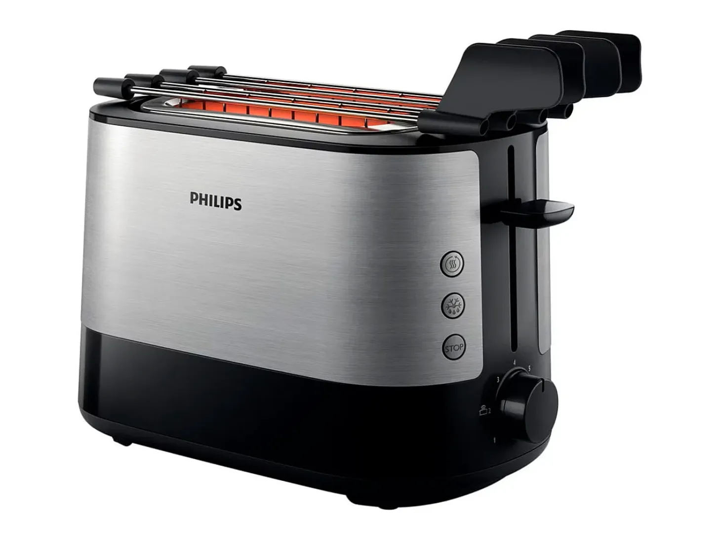 Tostador Philips HD2639/90 730W con rejilla para bollería inox