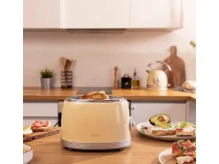Tostadora vertical Cecotec Toast&Taste 800 Vintage Light Yellow 850W doble ranura amarillo
