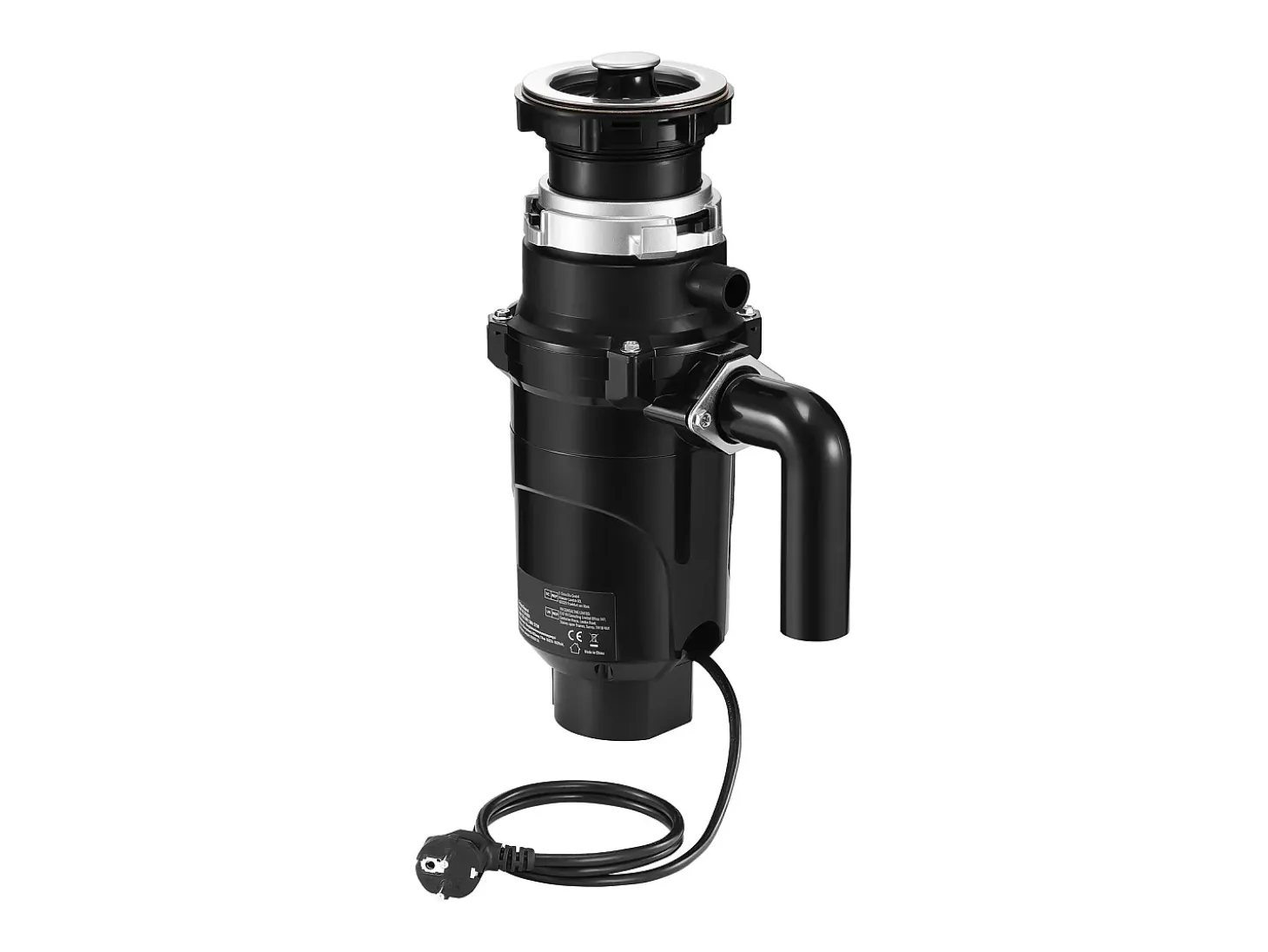 Triturador SucceBuy Triturador de Residuos de Cocina, 1/2 CV, Sistema de Trituración de Residuos de Alimentos, 3820 rpm, con Cable de Alimentación