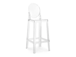 Trona Elisabeth transparente 75 cm-Transparente-Altura 75 cm
