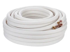 Tube SucceBuy Ensemble de Mini-Lignes Divisées 6,4 x 9,5 x 15240 mm, Tubes en Cuivre Isolés pour Courant Alternatif