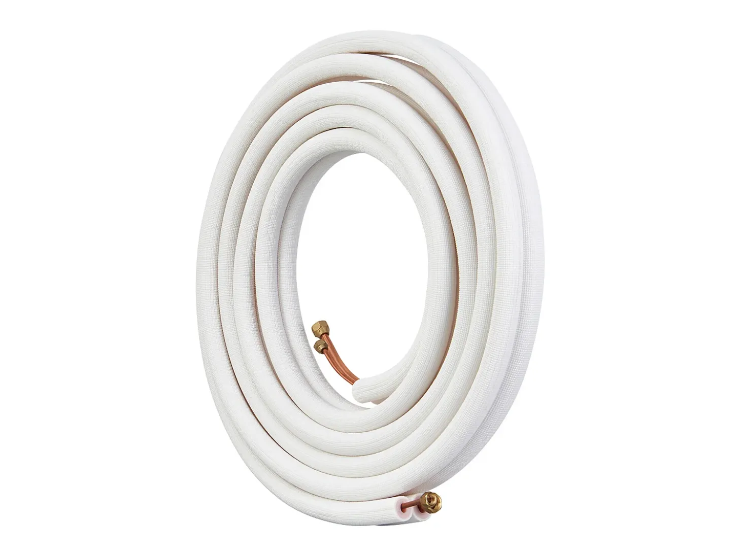 Tubo SucceBuy Kit de Líneas Mini Split 6,4 x 9,5 x 7620 mm Tubo de Cobre para AC con Cable de Conexión