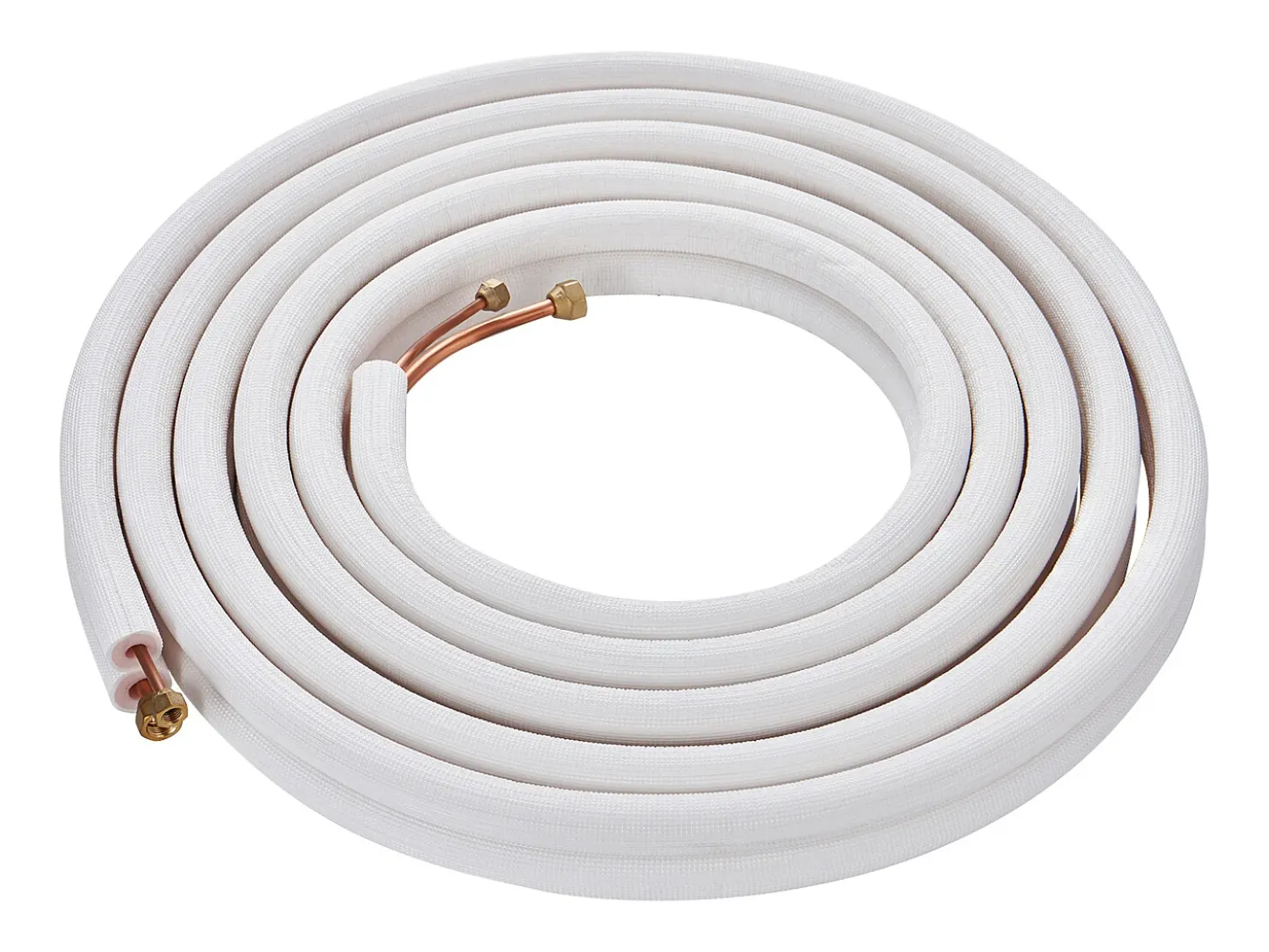 Tubo SucceBuy Kit de Líneas Mini Split 6,4 x 9,5 x 7620 mm Tubo de Cobre para AC con Cable de Conexión