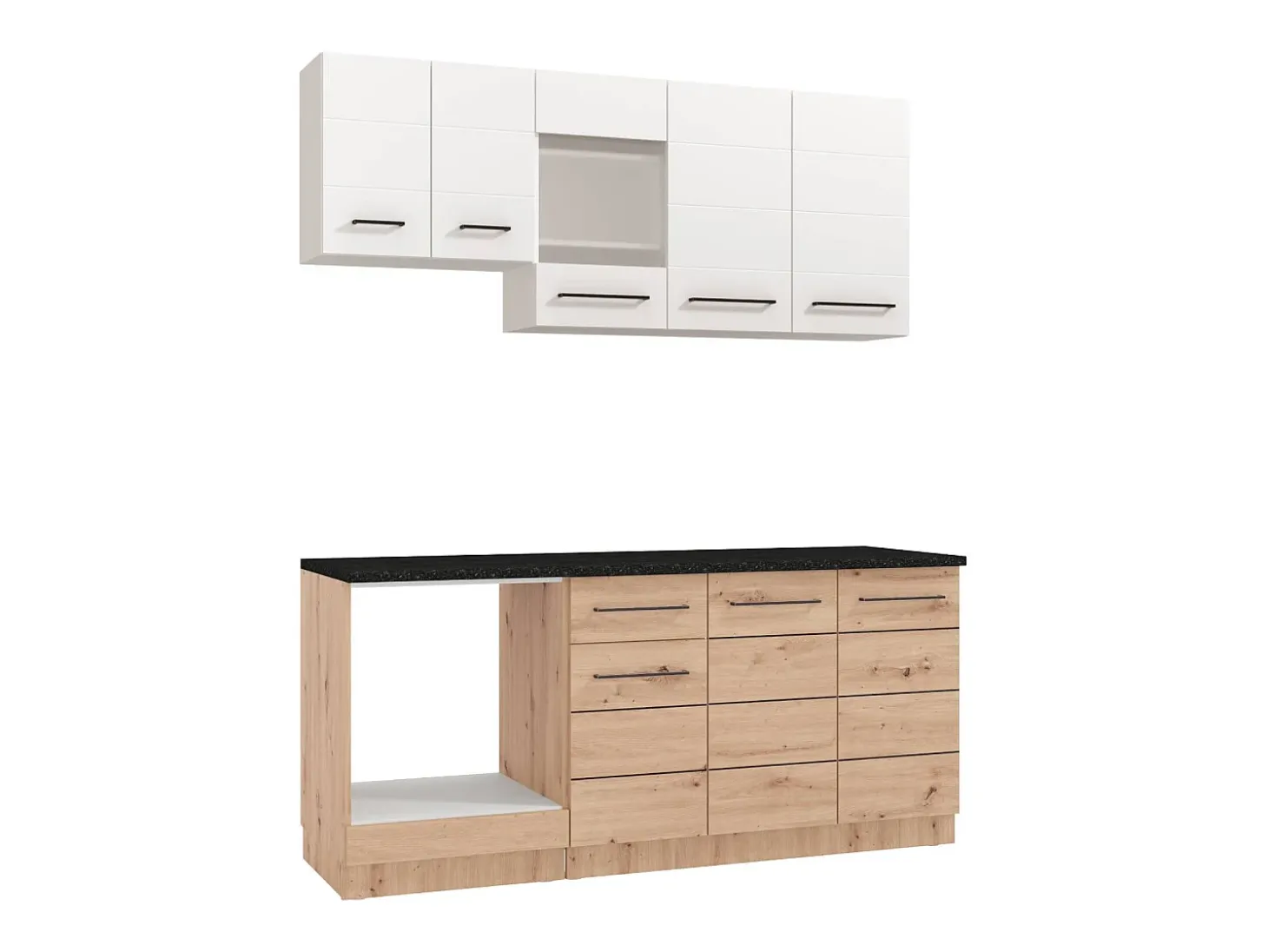 Unidad de Cocina 180 cm Blanco