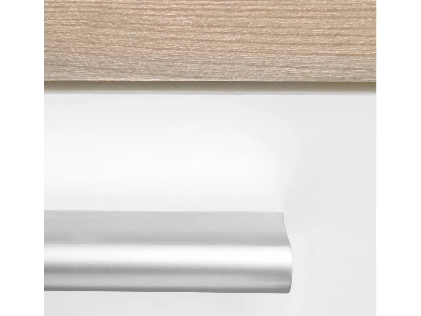 Unidad de cocina 160x84x60 cm aspecto madera roble blanco y gris