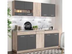 Unidad de cocina 120x84x60 cm gris