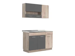 Unidad de cocina 120x84x60 cm gris