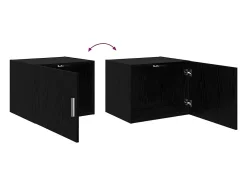 Unidad de pared de roble negro 50 x 42,5 x 40 cm Madera de ingeniería