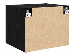 Unidad de pared de roble negro 50 x 42,5 x 40 cm Madera de ingeniería