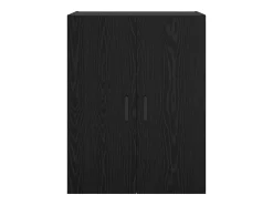 Unidad de pared de roble negro 69,5 x 34 x 90 cm Madera de ingeniería