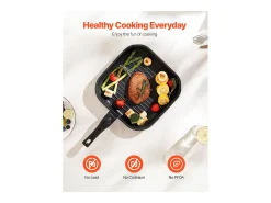 Utensilios de Cocina SucceBuy Juego de Utensilios de Cocina Antiadherentes de Granito de 17 Piezas - Negro