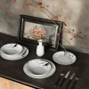 Vajilla 18 Piezas Poivre Porcelana Blanca