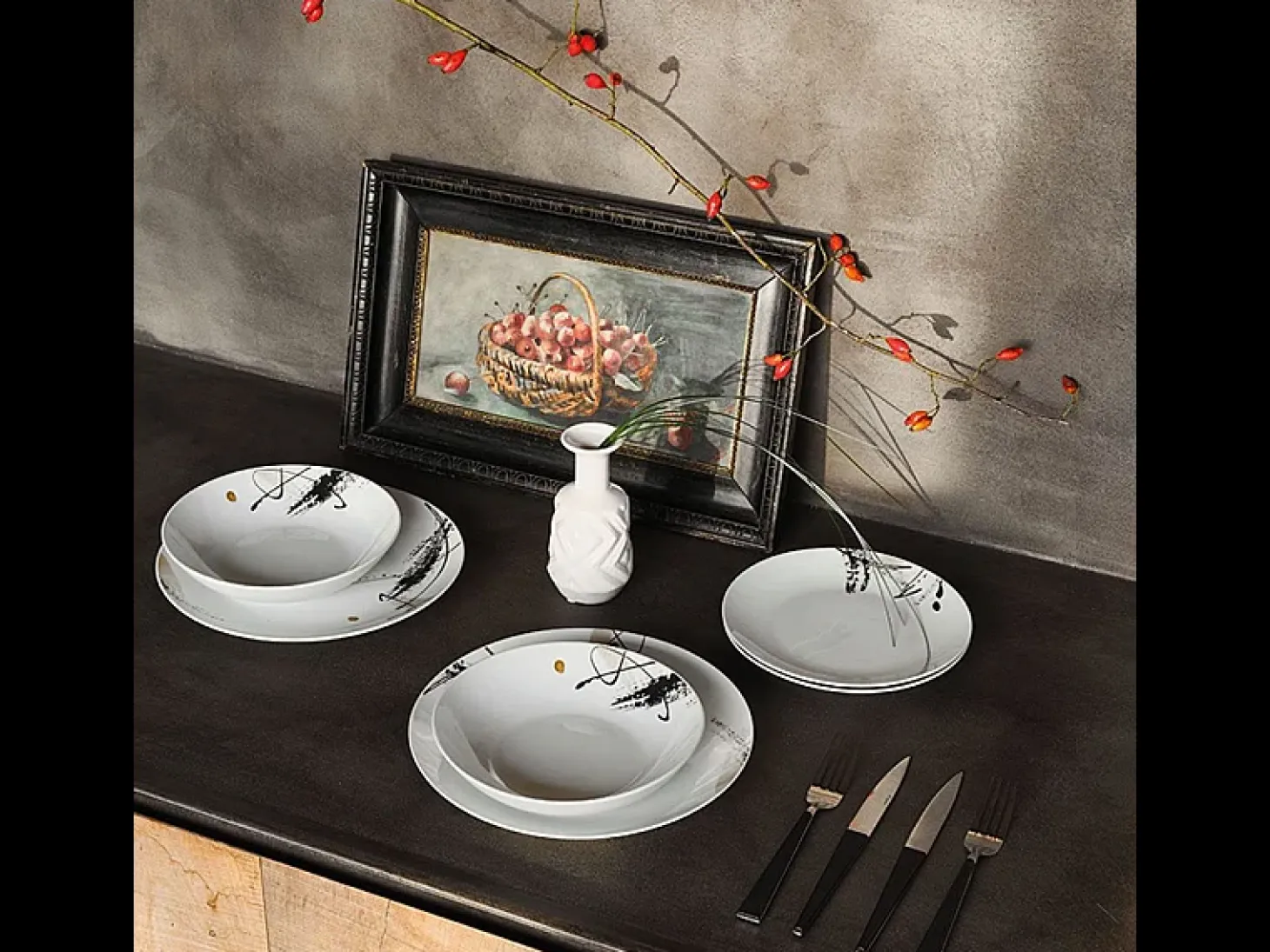 Vajilla 18 Piezas Poivre Porcelana Blanca