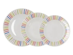 Vajilla California Quid 18 piezas 6 servicios porcelana multicolor