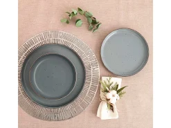 Vajilla Duna Quid 12 piezas 4 servicios diseño elegante gris