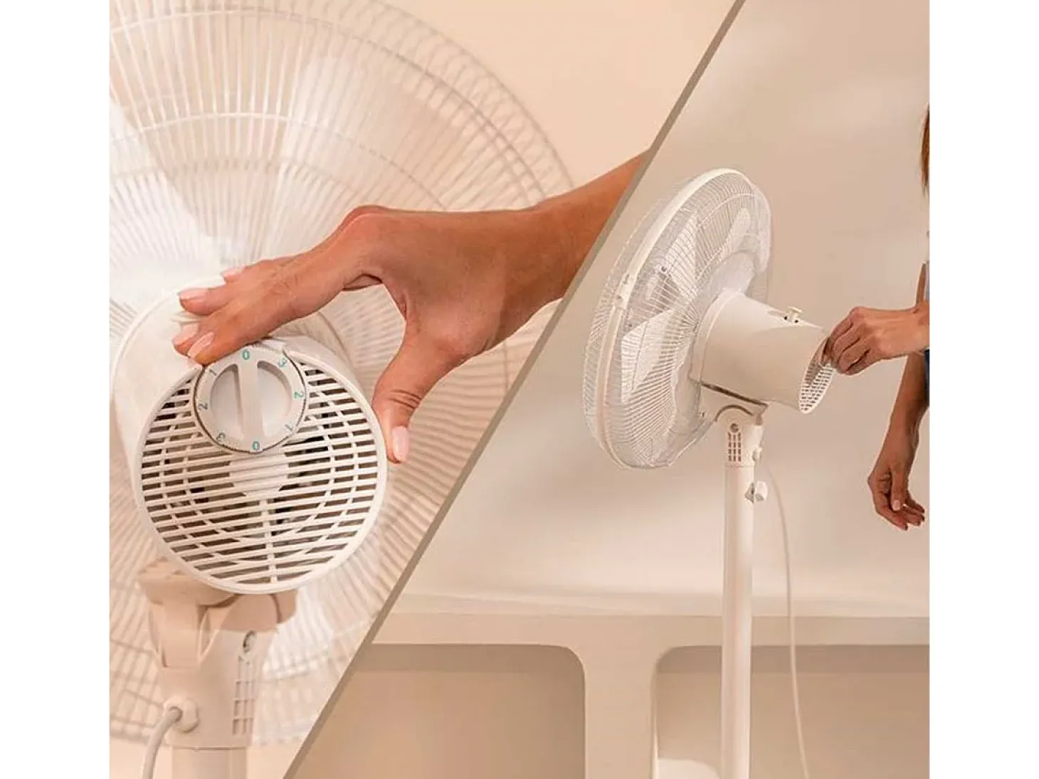 Ventilador Cecotec EnergySilence 535 2in1 altura regulable 40W 3 velocidades blanco 115 cm